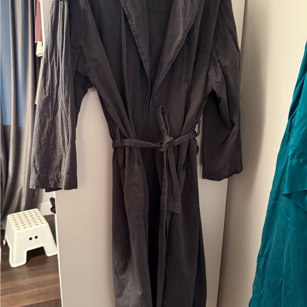 Grungy, Dark Gray Trench Coat